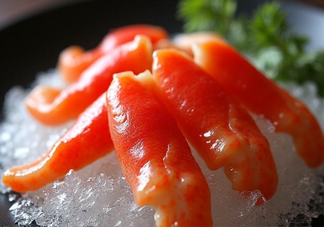 A winter menu dish featuring succulent Zuwai crab legs.